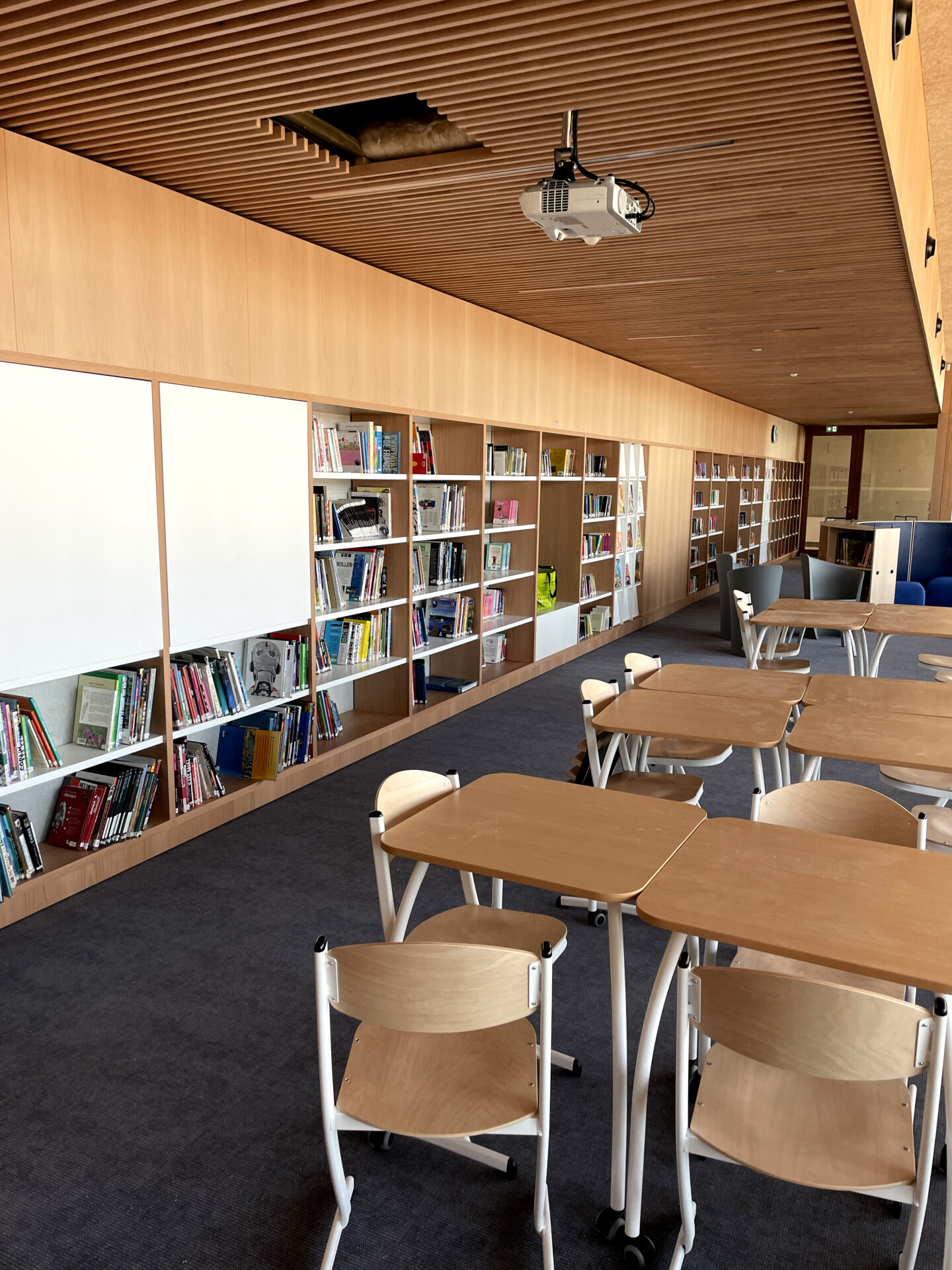 bibliothèque collège agencement de Passerose